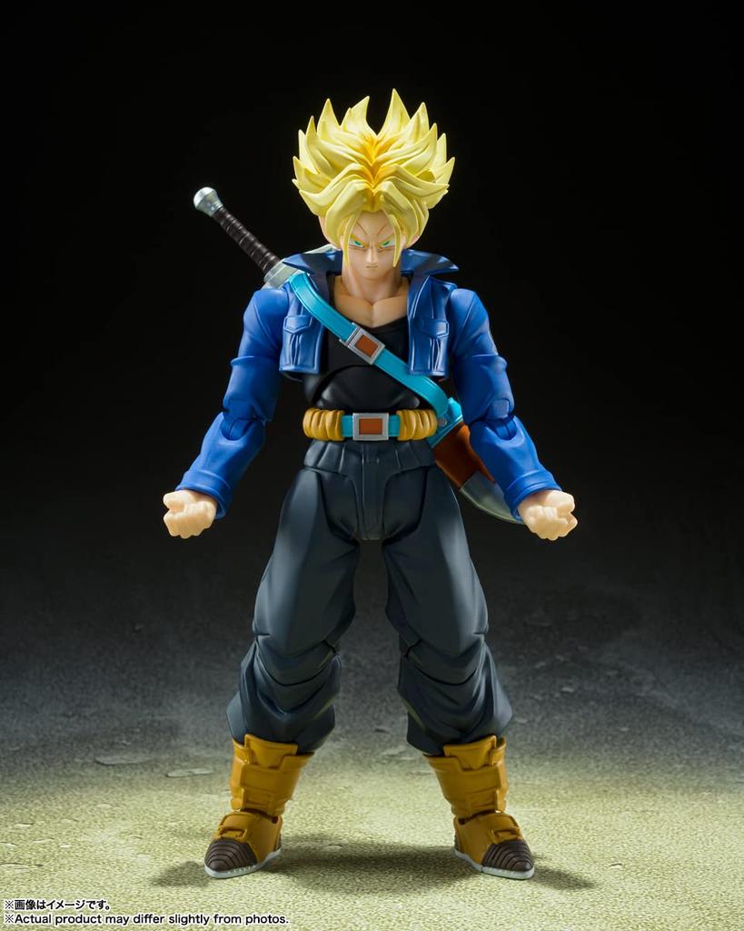 Tamashii Nations S.H. Figuarts Super Saiyan Trunks The Boy Who Came from the Future Reissue 140mm PVC ABS Movable Figure