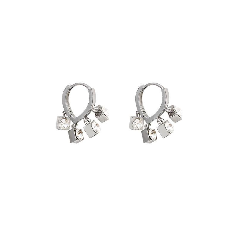 Cercei cu pandantiv din argint S925 și zirconiu - Design elegant și versatil pentru femei
