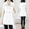 Wear a vest for women's medium and long autumn and winter new products, slim down cotton clothes, vest jackets, thickened vests