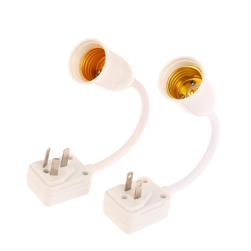 E27 Lamp Base Flexible Bend Wall Light Socket Adapter Plug Switch Lamp Bulb Extension Holder