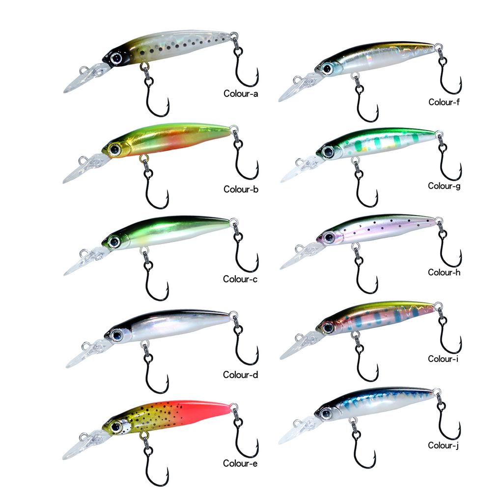 1.8g 40mm Crankbait Baits Sinking Fishing Lures Floating Swimbait Wobbler Hard Baits for Trouts Freshwater Saltwater