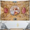 Carved Mural Tapestry Wall Hanging Retro Bohemian Printed Polyester Sleeping Mat Bedroom Decorative Background Cloth