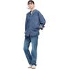 UNIQLO SS22 Loose Fit Denim Long Sleeve Shirt Unisex shirts Light-Blue 444639-64
