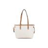 Michael Kors MK Jet Set Travel Monogram Drawstring Leather Tote Bag Women Tote Bags Vanilla-White 35T9GTVT1V-150