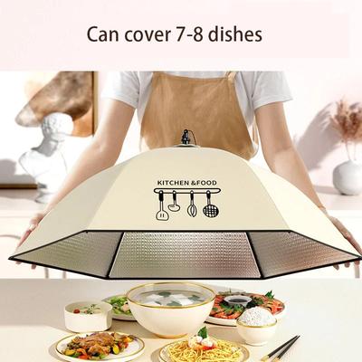 Food Insulation Cover Winter Folding Dustproof Dining-table Food Cover Rice Vegetable Utensil Cover Kitchen Gadgets Accessories