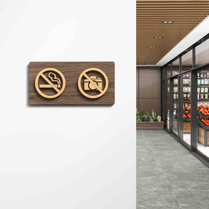 Styl Teplé upozornění Znamení Wifi Zákaz kouření Logo Zákaz vstupu Výstražná plaketa Veřejný Obchod Značení Výstražné znamení