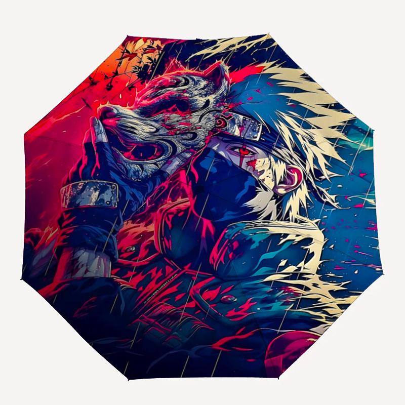 1pc Rogue Warrior Fashion Automatic Opening and Closing Cartoon Umbrella - Suitable for Various Occasions, Outdoor Activities, Lightweight and Du