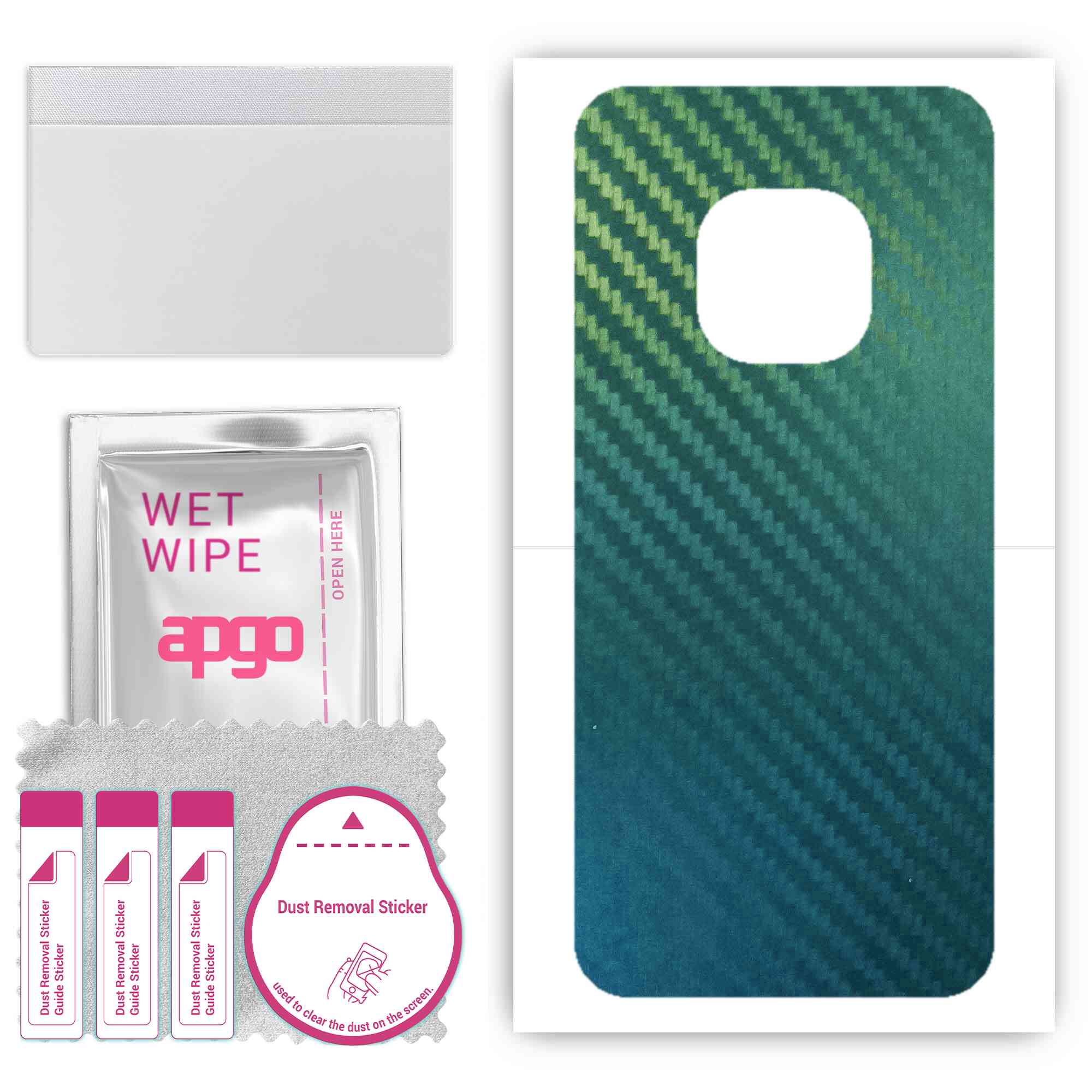 

Apgo Protective Skin Sticker for the back compatible with Nokia XR20, Wrap Film, Foil, Vinyl - Pattern Carbon Chameleon CAKA1