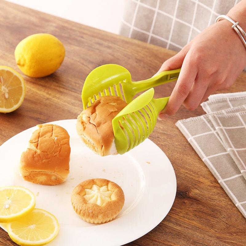 Food Grade Material Lemon Tomato Slicer Multi-functional Fruit Divider with Handle Tomato Slicer Helper Home Lemon Slicer Tool