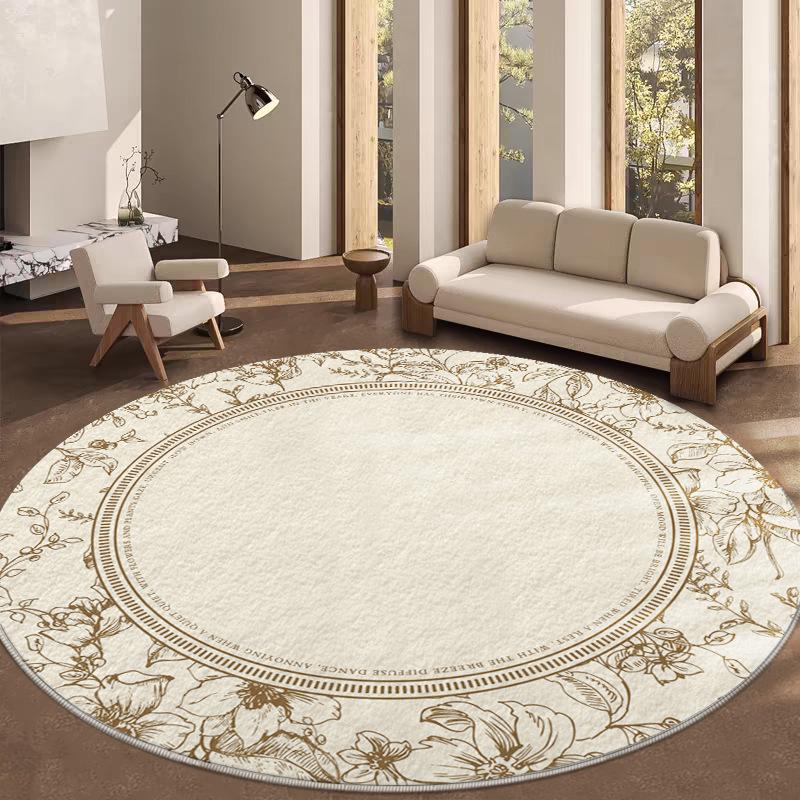 

Круглый ковер для домашнего чайного столика, коврик для кровати, нескользящий коврик для ног, подвесное компьютерное кресло, напольный коврик Diameter 160 cm