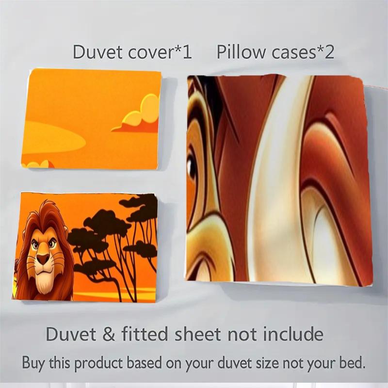Custom 3pcs African Lion Sunset Bedding Sets For All Sizes New 375D Printed Bed Cover Comforter Duvet Cover Pillowcase Bedroom Decoration