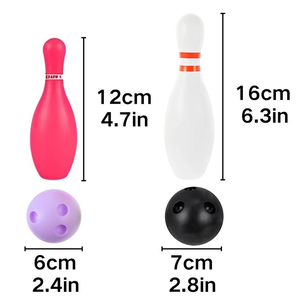 1 Set Plastic Colorful/White Bowling Set Indoor Outdoor Parties Sports Team Family Birthday School Gifts YMY