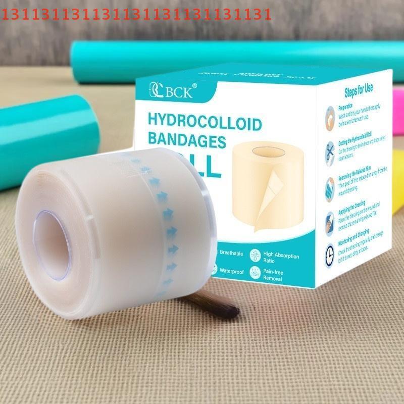 1 Roll Extra Thin Soft Hydrocolloid Band Aid Dressings Waterproof Self-Adhesive Scar Cover Tape for Effective Wound Care