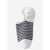 Women's Summer Striped Socks, Sweat-absorbing and Odor-proof Cotton Socks, Non-dropping Heel Invisible Socks, Boat Socks, Short Socks
