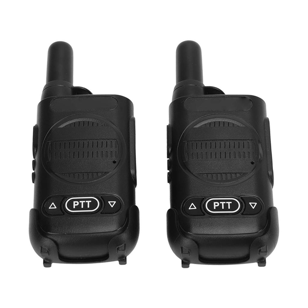 2 Pcs Mini Two Way Radio Handsfree Walkie Talkies  for Construction Site Hotel