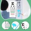 Eye Chart for Exam PVC Low Vision Easy To Clean with Occluder and Pointer Wall Home