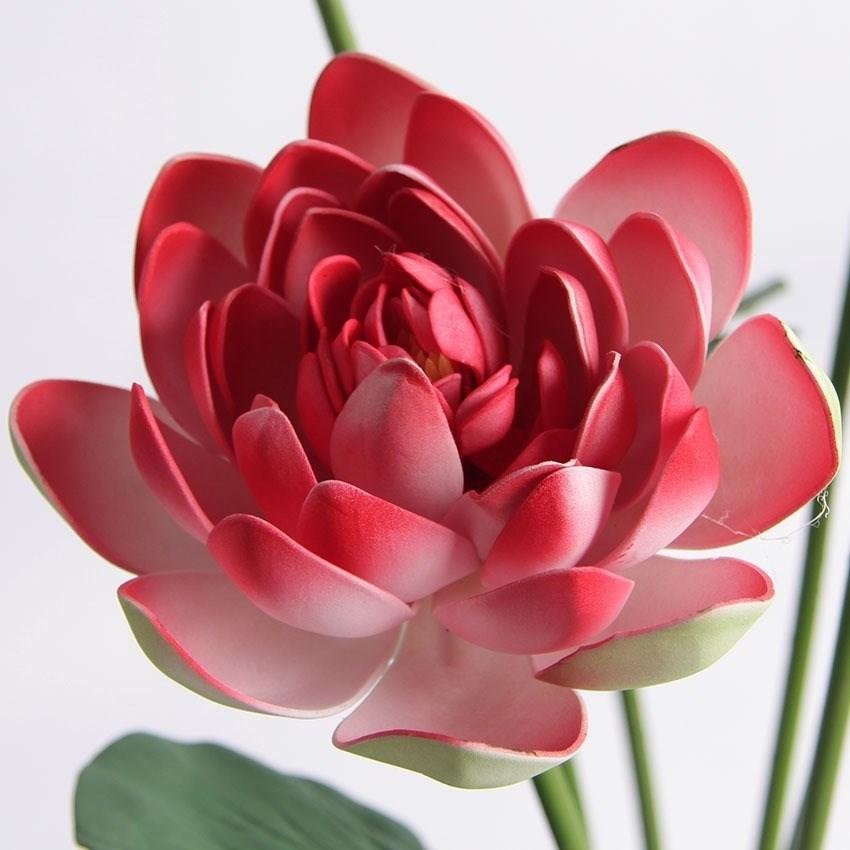 Artificial Lotus Flower 9-Head Fake Pond Decor