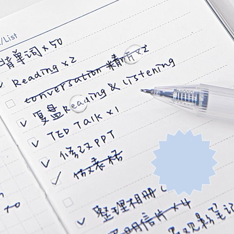 5 Stück Einziehbarer Gelstift 0,5 MM Schwarze Tinte Schnelltrocknend Ergonomischer Griff Gelstift Büro Schreibwerkzeug für Tägliche Notizen