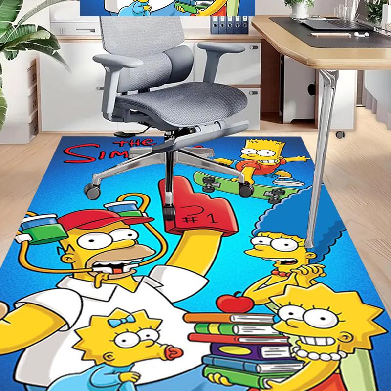 1pc Simpsons Family Celebration Carpet for Playroom Bedroom Living Room Sofa Home Decor,kids Game Area Rug Non-slip Floor Mat Y82660