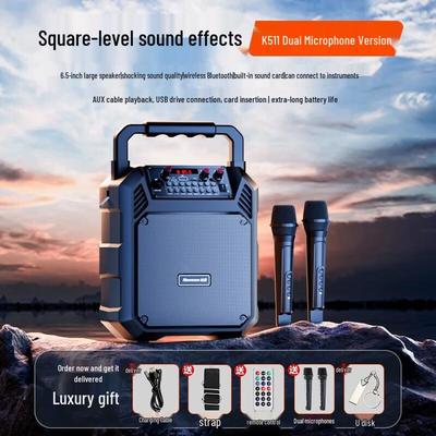 Newmine K511 Portable Bluetooth Karaoke Speaker CN Plug (adapter Included)