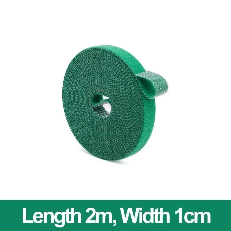 

Садовый шпагат, бандаж, нейлоновая стяжка для кабеля, самоклеящаяся, зеленая, регулируемая, для растений, крючок, петля, многоразовая застежка, полоски ленты