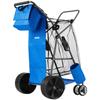 Strandkarre mit großen Rädern für Sand, 75 kg Tragfähigkeit, Robuster faltbarer Strandwagen mit 250 mm Vollgummirädern, Isolierte Kühltasche, Sonnenschirm