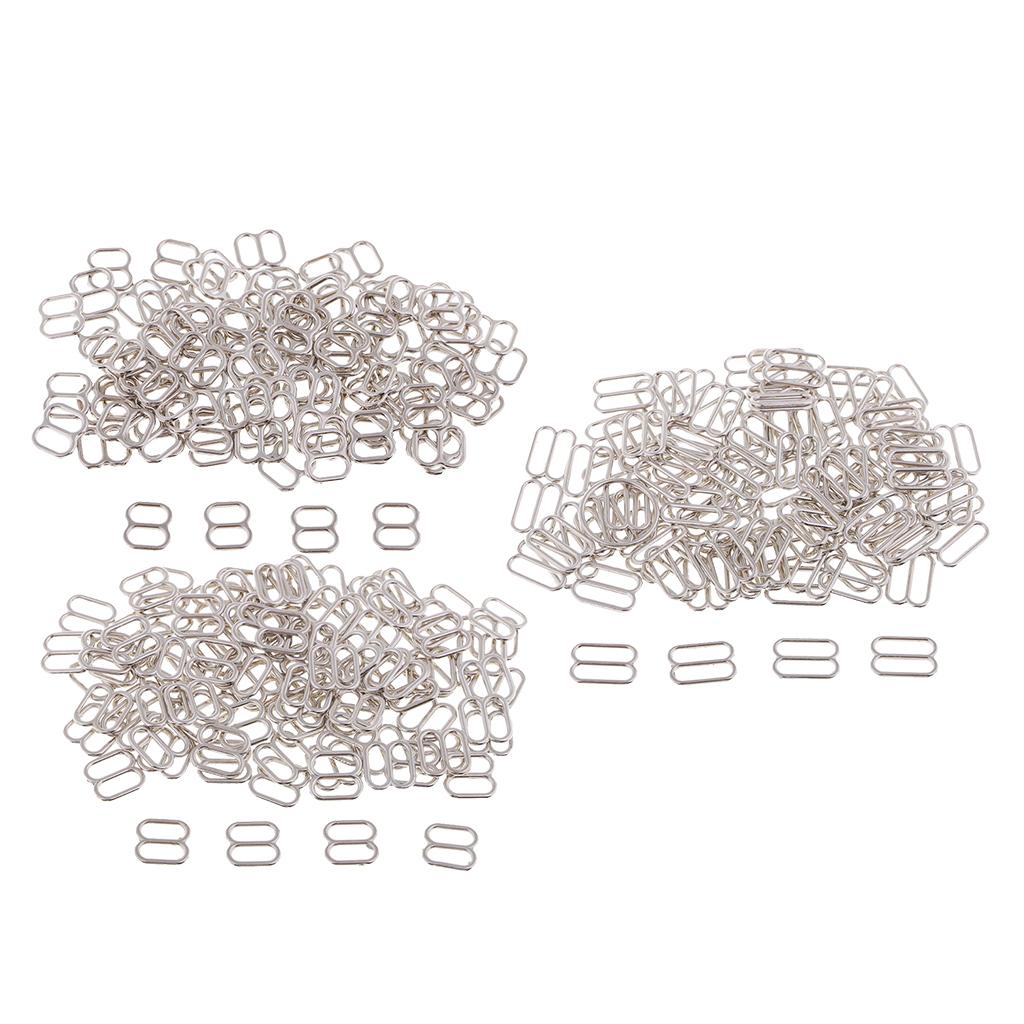 Legierung BH-Trägerversteller Schieber 8-Form Schnallen-Set zum Nähen Knöpfe Bikini Unterwäsche BHs und Dessous Zubehör