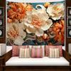 Colorful Relief Floral Tapestry Wall Hanging With Minimalist Natural Plant Art Bohemian Hippie Living Room Home Decor