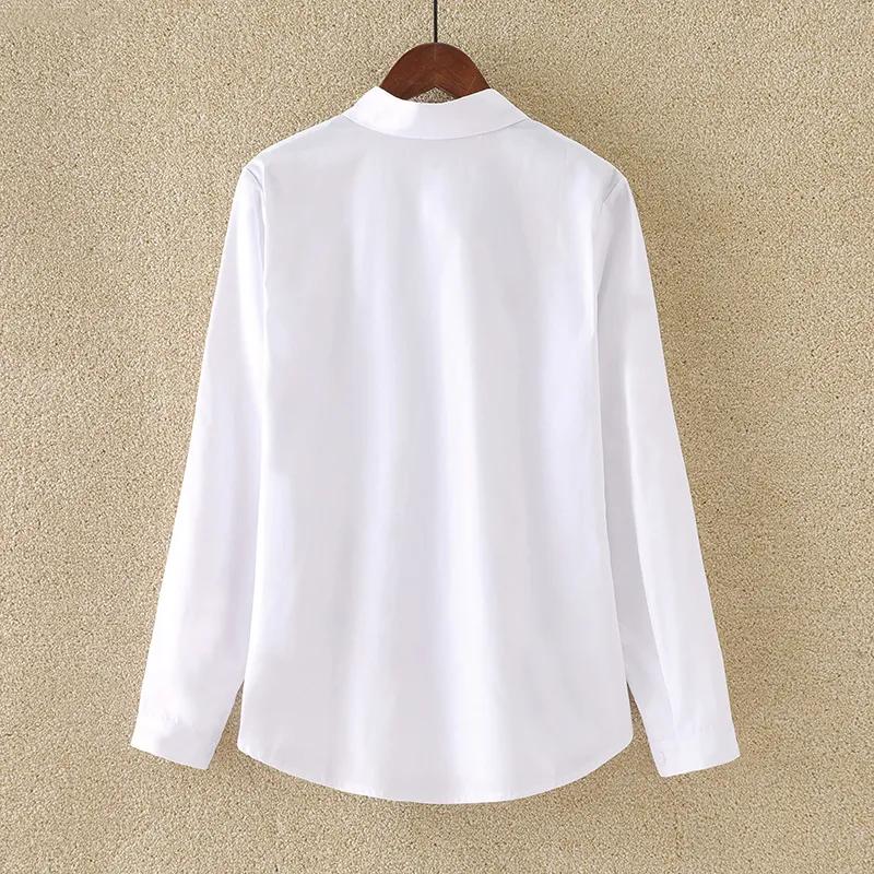 Damen Frühling und Herbst Locker Bequem Lässig Elegant Hemd Langärmlig Revers Pendler Bluse