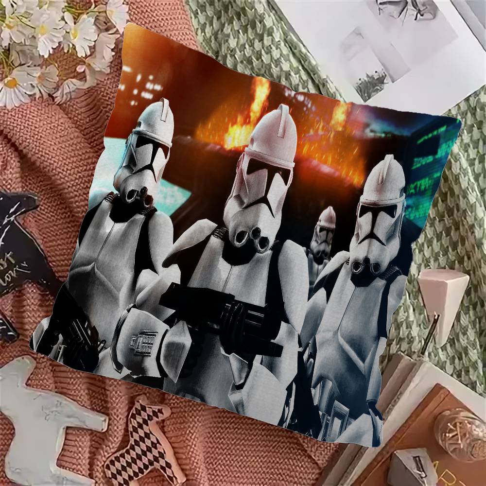 S-Stars S-Stormtrooper Cushion Cover Inches Farmhouse Decor Home Throw Pillow Covers for Couch Decorations