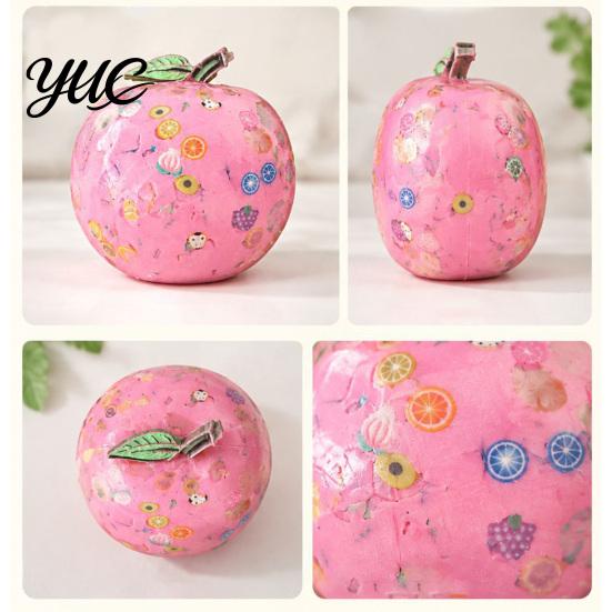 Decompression Toys for Relaxation Apple Squishy Toy, Fruit Squeeze Fidget Toy with Confetti, Soft Portable Anxiety Relief Stress Adults, Desktop
