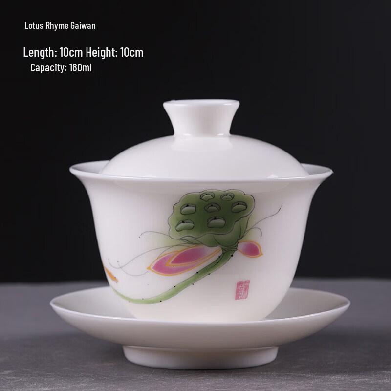 Sichun Dehua Ceramic Gaiwan Tea Cup