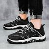 Men's Hiking Shoes Waterproof Leather Outdoor PU Shoes Wear-resistant Men Trekking Walking Hunting Tactical Sneakers Big Size 47