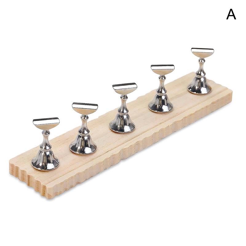 1pc Nail Drill Machine Bits Wooden Holder, Durable for Nail Training Nail Art Accessories DIY Manicure Tools Box Display Box