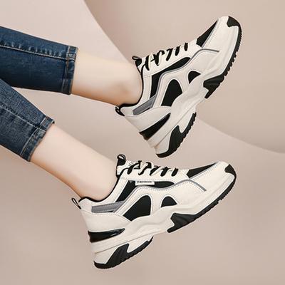 Scarpe Piatte Antiscivolo Spesse Versatili alla Moda Scarpe da Corsa per Esterno Scarpe Casual con Lacci Scarpe con Tacco Alto Sneakers Scarpe Versatili