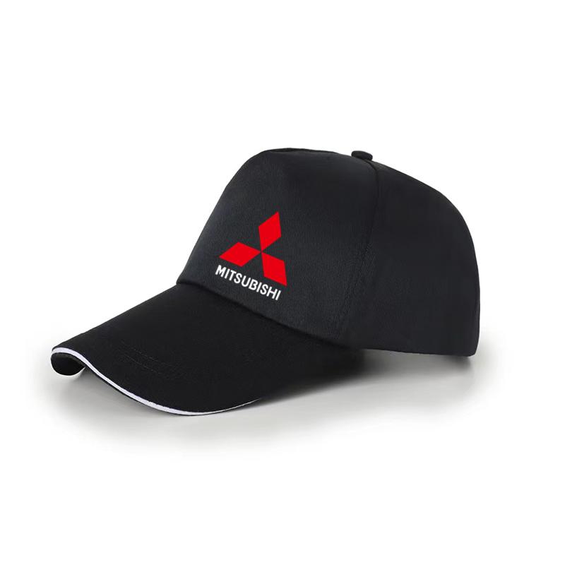 Mode Damen Herren Baseballkappen Weiblich Männlich Sportkappe Sonnenhut für Mitsubishi Lancer ASX Outlander Pajero Evolution Zubehör