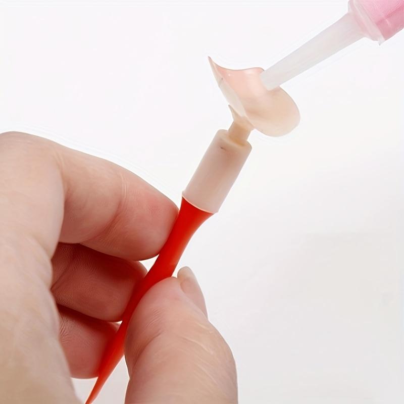 2pc Nail Art Multi-Functional Suction Tool, Easily Adsorb, Pry Open, And Apply Nail Plates, Professional Nail Art Auxiliary Tool