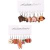 20 Pcs INS Hot Sale Cartoon Earring Set For Women Simple Colorful Temperament Lovely Fruit Drop Earring Trendy Jewelry Gifts New