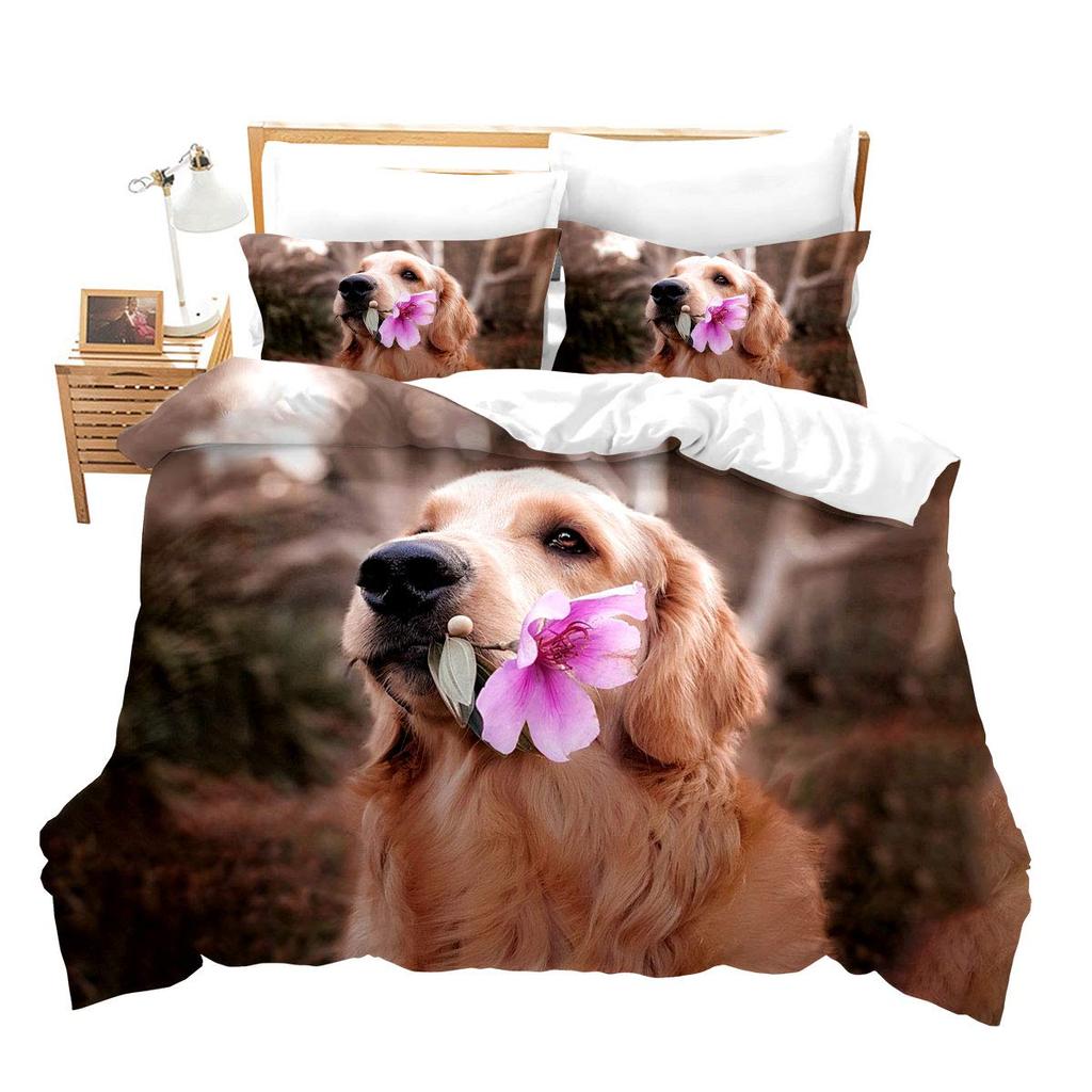 English Bulldog Duvet Cover Sad And Tired Bulldog European Pure Breed Animal Room Home Decorative 3 Piece Bedding For Kid Women