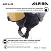 ALPINA ALTO Ski and Snowboard Visor Helmet with Mirror Eyeglass Adjustable Size Q-LITE Visor, Compatible, (59-63 Cm)