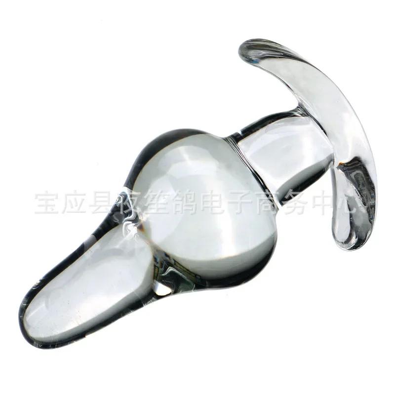 Anal Plug G Spot Stimulator Vaginal Plug Glass Dildo Butt Plugs Clear Crystal Dildos Adult Sex Toys For Woman Vagina Stimulate