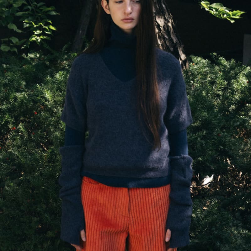 RRACE Loosefit Arm Warmer_Dusty Blue