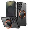 360° Rotate Ring Stand Military Grade Magnetic Case for Samsung S25 S23 S24 FE S22 Ultra Plus S25 Edge A56 A36 A26 Armor Cover