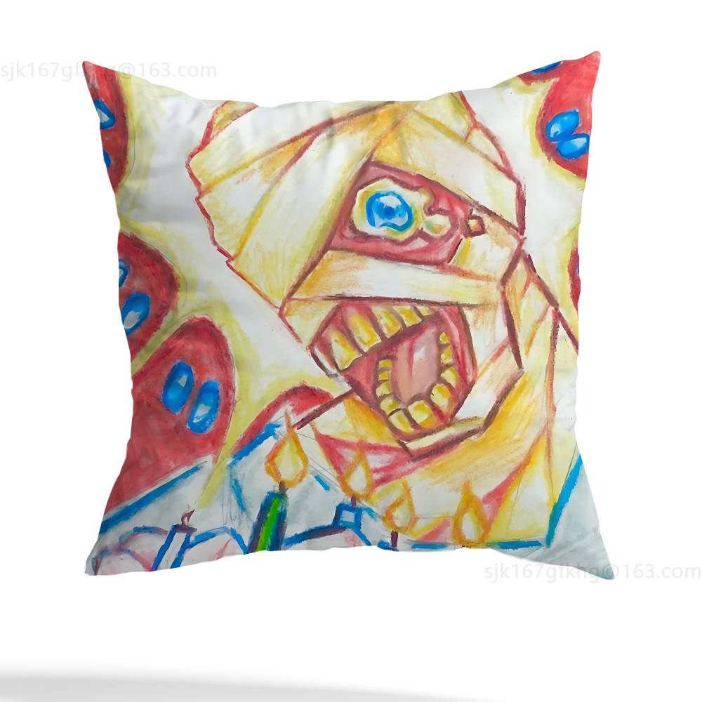 Game M-Mouthwashing pillow cover living room sofa cushion cover bedroom room bed pillow cover home decoration