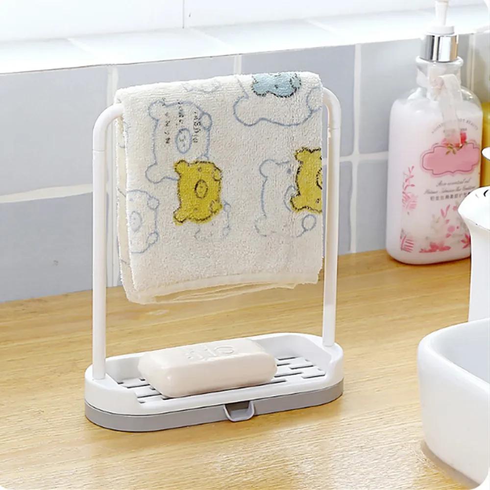 New  kitchen storage sponge holder Hanging Bathroom Kitchen Utensil Box Hot Rag Storage rack rangement cuisine