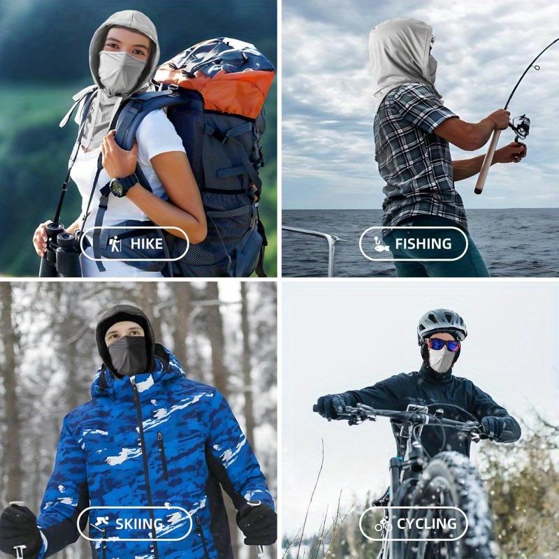 1pc Summer Balaclava Full Face Mask Sun Protection UV Blocking Fishing Cycling Outdoor Sports Hood for Men Polyester 100. Knit Fabri