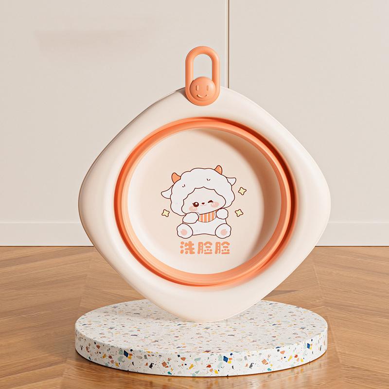 Skládací umyvadlo pro děti, Přenosné umyvadlo, Silný plastový lavor pro miminka, Domácí dětská malá miska