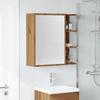 Artisan Oak Mirror Cabinet 62.5 X 20.5 X 64 Cm Engineered Wood