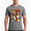 Cartoon Chickens Tshirt Summer Casual Cotton Tee Oversized Streetwear Tops Vintage Graphic Print Loose Fit Short Sleeve