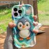 Phone Case: 2D Flat Design Suitable for iPhone 18, 17, 16, 15, 14, 13 Pro Protective Case, Little Penguin, Perfect Holiday Gift for Christmas and Hall